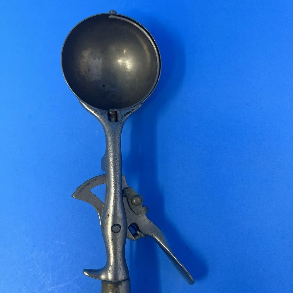 Antique‎ Ice Cream Scoop Clipper FS Co Troy NY #4 1915 Metal Disher Tool